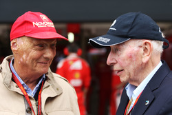 (L to R): Niki Lauda, Mercedes Non-Executive Chairman with John Surtees