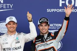 Nico Rosberg, Mercedes AMG F1 Team und Sergio Perez, Sahara Force India