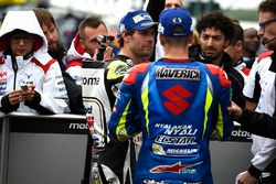 Polesitter Cal Crutchlow, Team LCR Honda, third position Maverick Viñales, Team Suzuki MotoGP