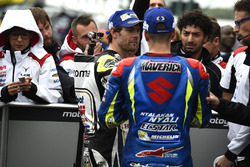 Polesitter Cal Crutchlow, Team LCR Honda, third position Maverick Viñales, Team Suzuki MotoGP