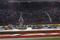Martin Truex Jr., Furniture Row Racing Toyota leads a restart