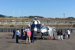 Jorge Lorenzo, Yamaha Factory Racing, airlifted after his crash