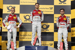 Podium: Race winner Edoardo Mortara Audi Sport Team Abt Sportsline, Audi RS 5 DTM; second place Jamie Green Audi Sport Team Rosberg, Audi RS 5 DTM; third place Miguel Molina Audi Sport Team Abt Sportsline, Audi RS 5 DTM