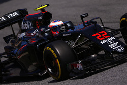 Jenson Button, McLaren MP4-31 on track