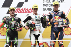 Podium: race winner Francesco Bagnaia, Aspar Team Mahindra Moto3, second place Jakub Kornfeil, Drive