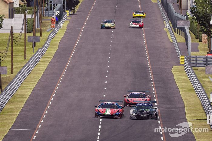 #88 Dempsey-Proton Racing Porsche 911 RSR: Riccardo Pera, Loek Hartog, Michael Francesconi, Kevin Van Dooren, #51 Ferrari - AF Corse Ferrari 488 GTE: Nicklas Nielsen, Federico Leo, Kasper Stoltze, Amos Laurito, #52 Ferrari - AF Corse Ferrari 488 GTE: Charles Leclerc, Antonio Giovinazzi, Enzo Bonito, David Tonizza