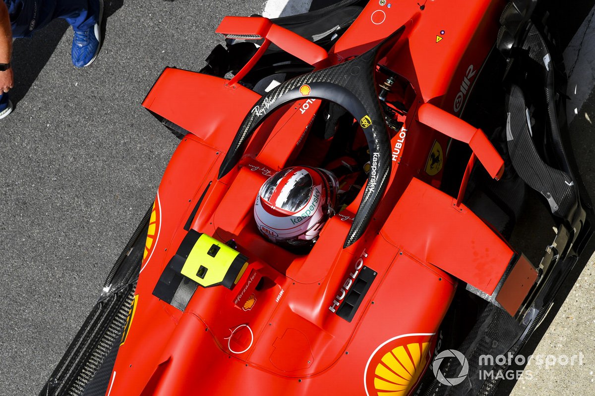 Charles Leclerc, Ferrari SF1000, nel Parc Ferme dopo la qualifica