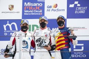 Podio: Gianmarco Quaresmini, Tsunami RT, Simone Iaquinta, Ghinzani Arco Motorsport e David Fumanelli, Team Q8 Hi Perform