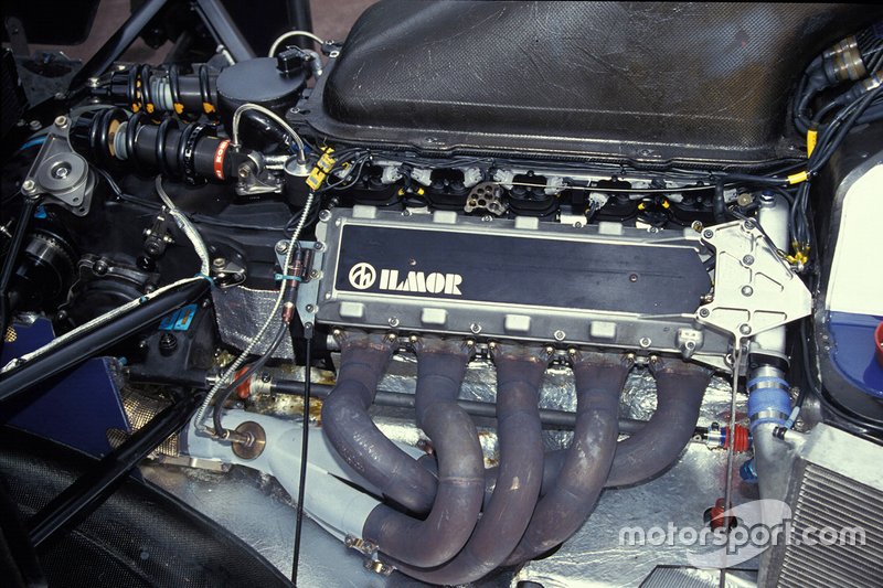 The Ilmor engine in one of the Tyrrell 020B