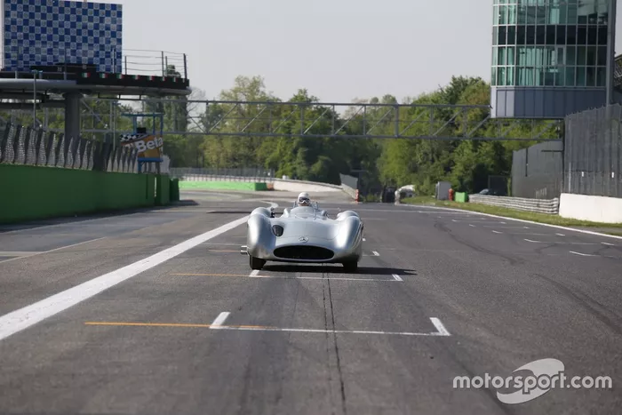 Lewis Hamilton y Sir Stirling Moss en Monza