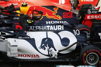 Pierre Gasly AlphaTauri AT01 Honda engine cover detail