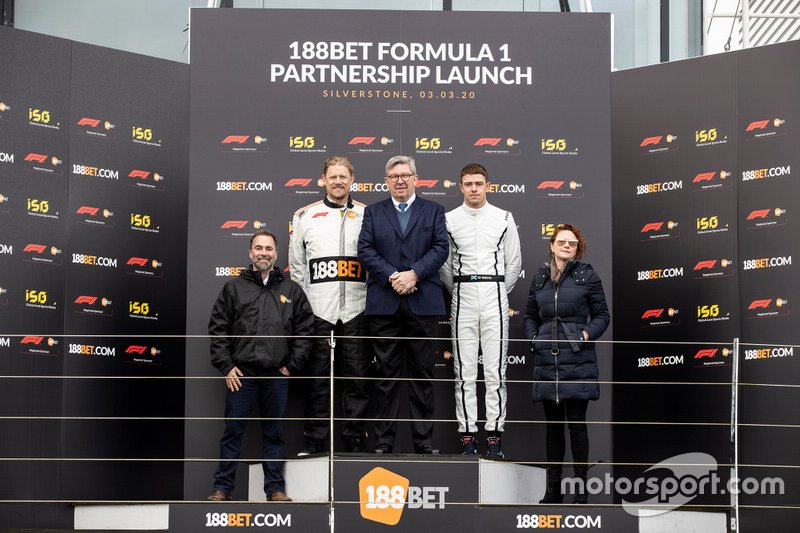 Presentazione 188Bet con Ross Brawn, Amministratore delegato degli sport motoristici, FOM and Paul di Resta