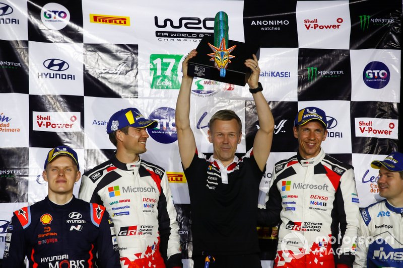 1.Sébastien Ogier, Julien Ingrassia, Toyota Gazoo Racing WRT Toyota Yaris WRC, mit Kaj Lindström