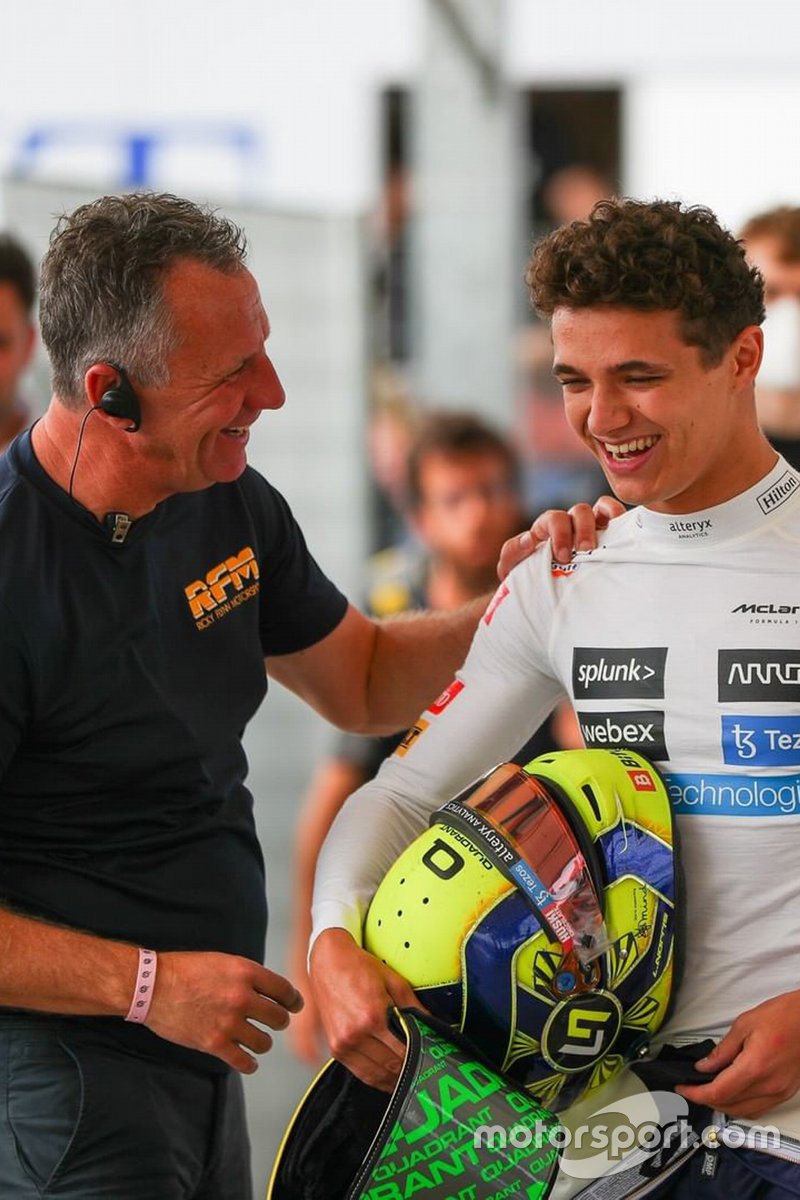 Lando Norris all'Adria Karting Raceway