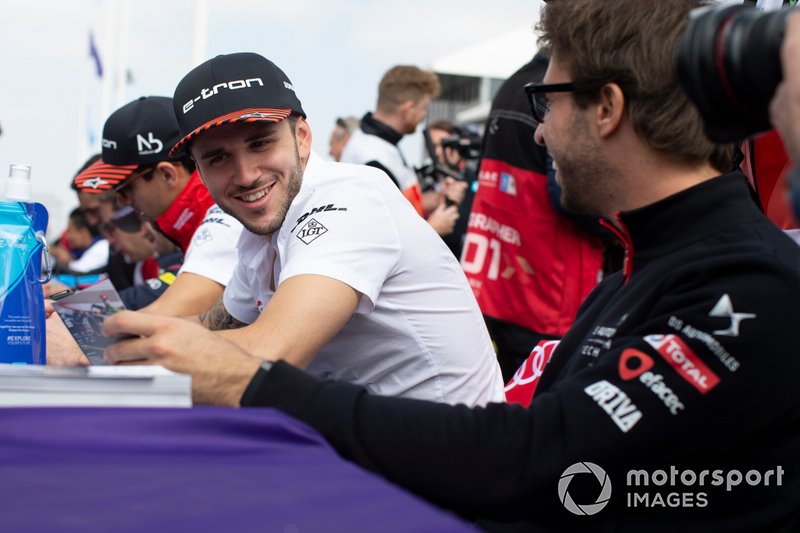 Daniel Abt, Audi Sport ABT Schaeffler, Antonio Felix da Costa, DS Techeetah lors de la séance d'autographes