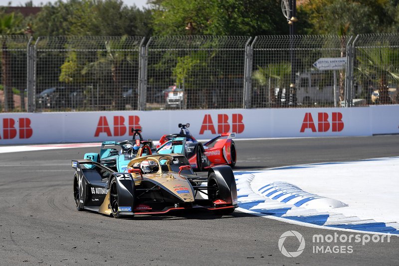 Jean-Eric Vergne, DS Techeetah, DS E-Tense FE20 James Calado, Jaguar Racing, Jaguar I-Type 4, Jérôme d'Ambrosio, Mahindra Racing, M6Electro