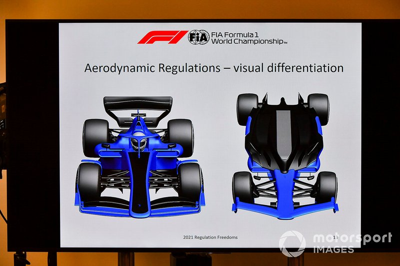 The 2021 Formula 1 technical regulations are unveiled in a press conference