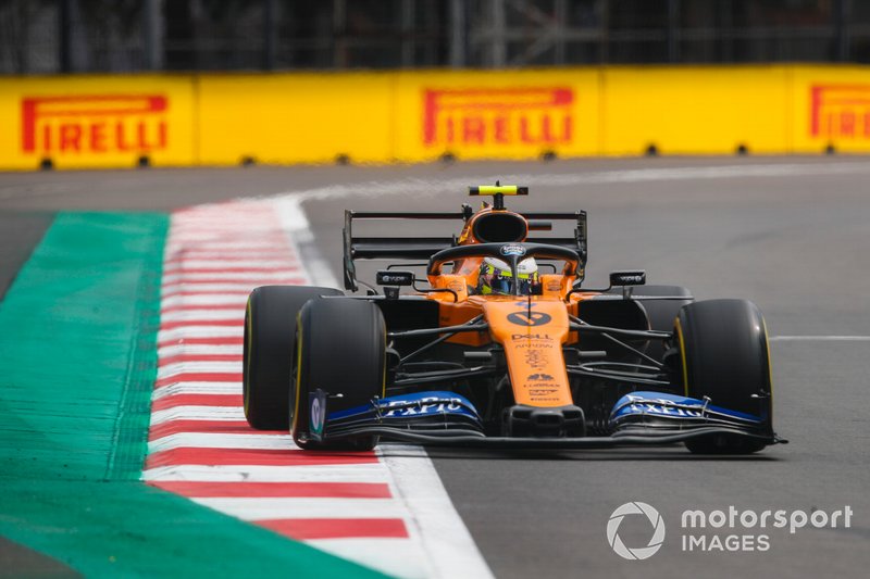 Abandonou: Lando Norris, McLaren MCL34