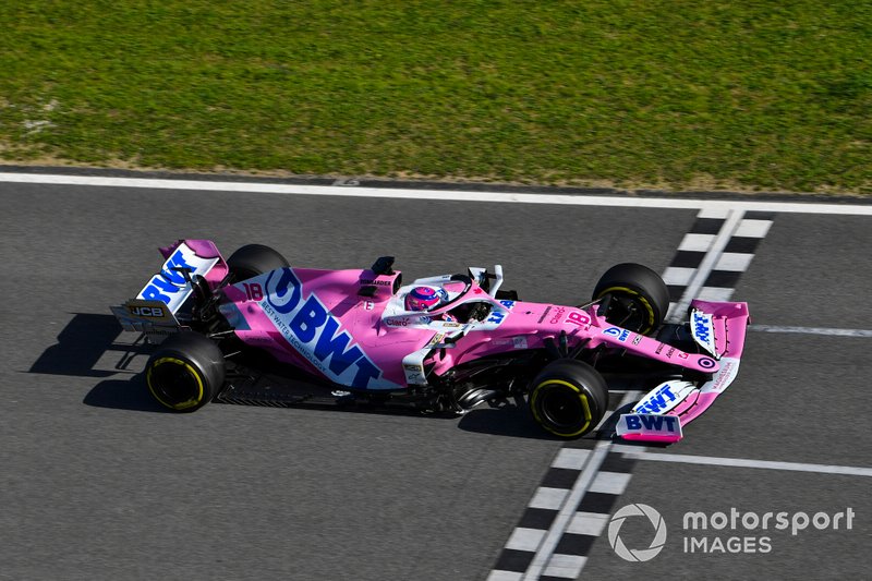 15º Lance Stroll, Racing Point RP20: 1:17.118 (con neumáticos C3)