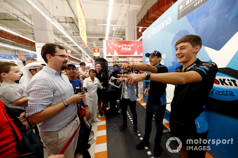 Robert Kubica, Williams Racing, and George Russell, Williams Racing