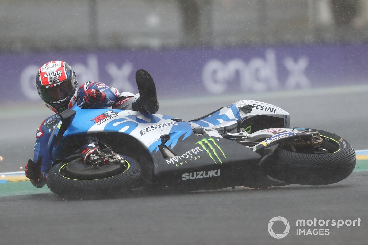 Alex Rins, Team Suzuki MotoGP crash