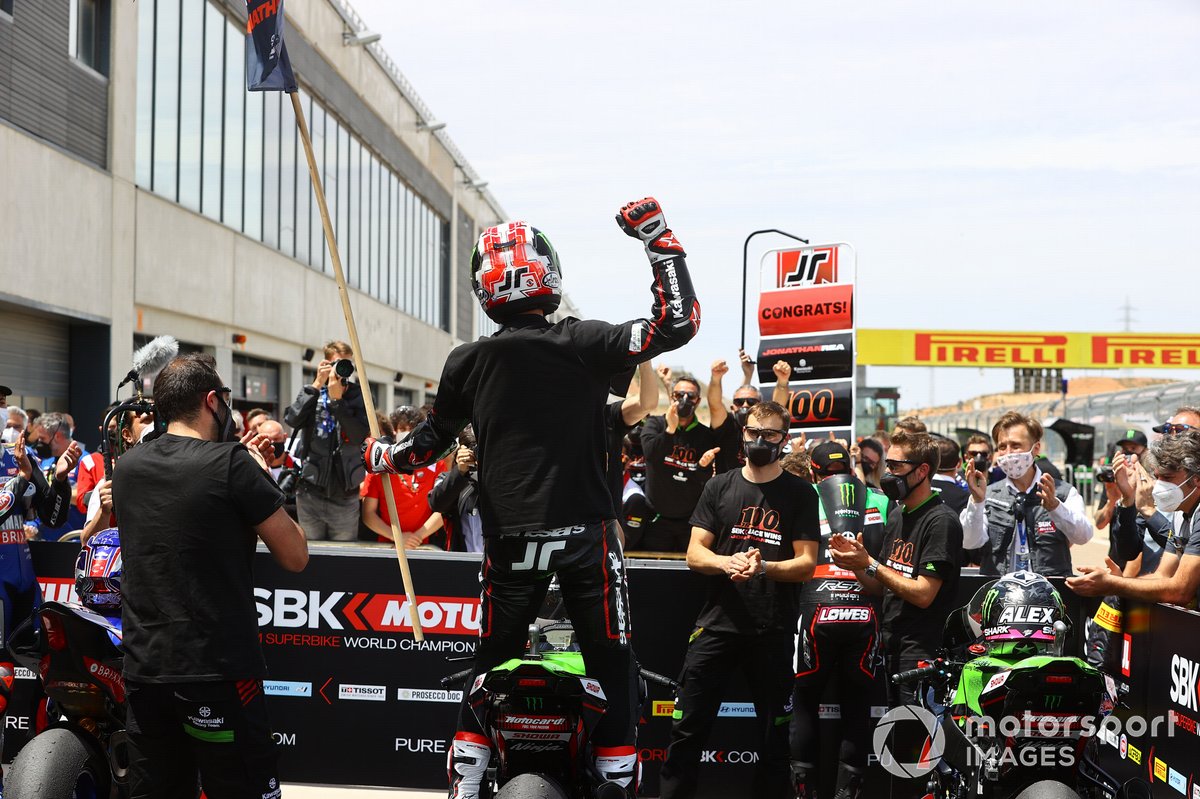 Jonathan Rea, Kawasaki Racing Team WorldSBK festeggia la 100esima gara nel WorldSBK
