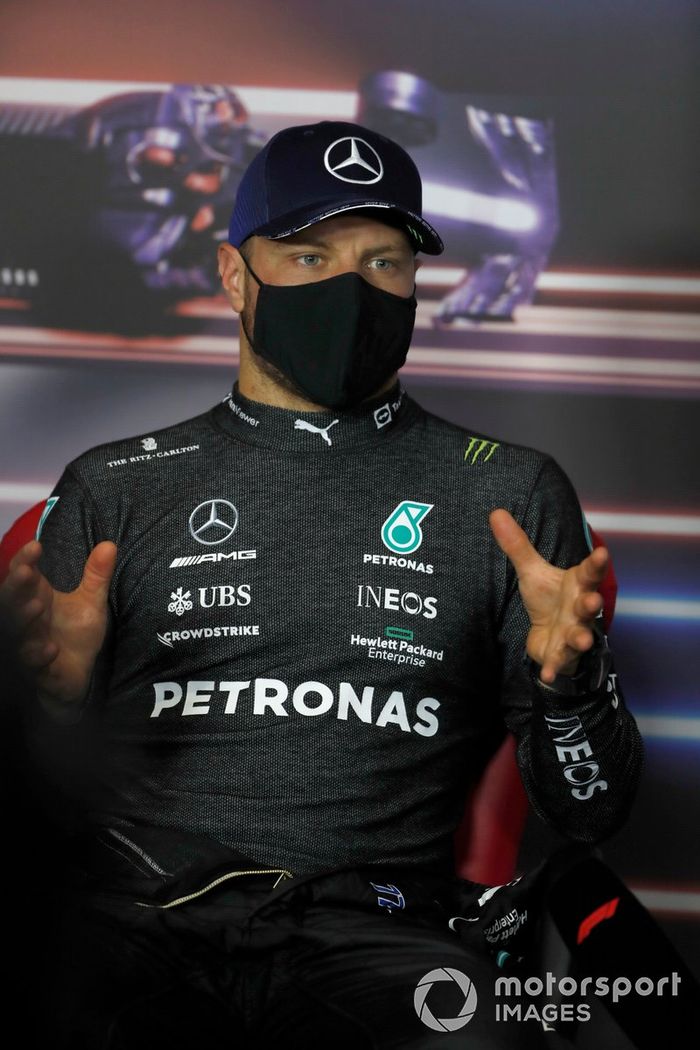 Valtteri Bottas, Mercedes en la conferencia de prensa