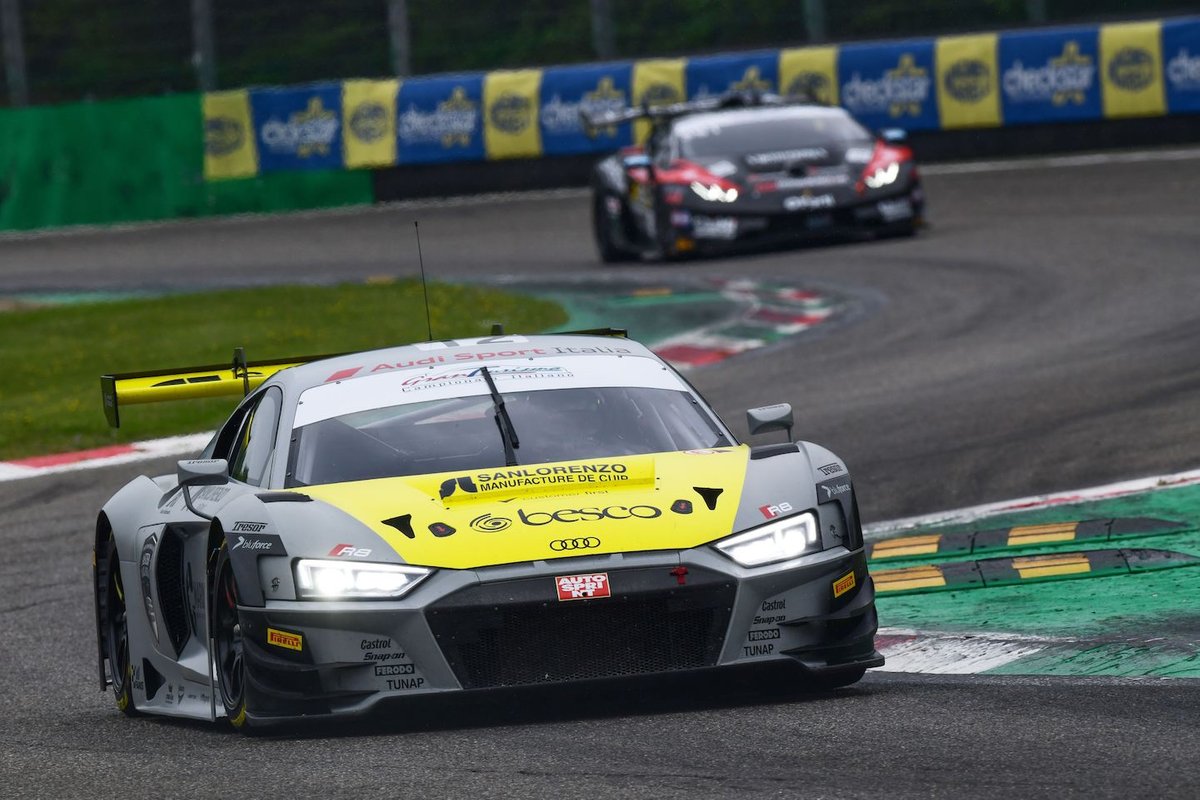 #12 Audi Sport Italia, Audi R8 LMS GT3 Evo: Riccardo Agostini, Lorenzo Ferrari