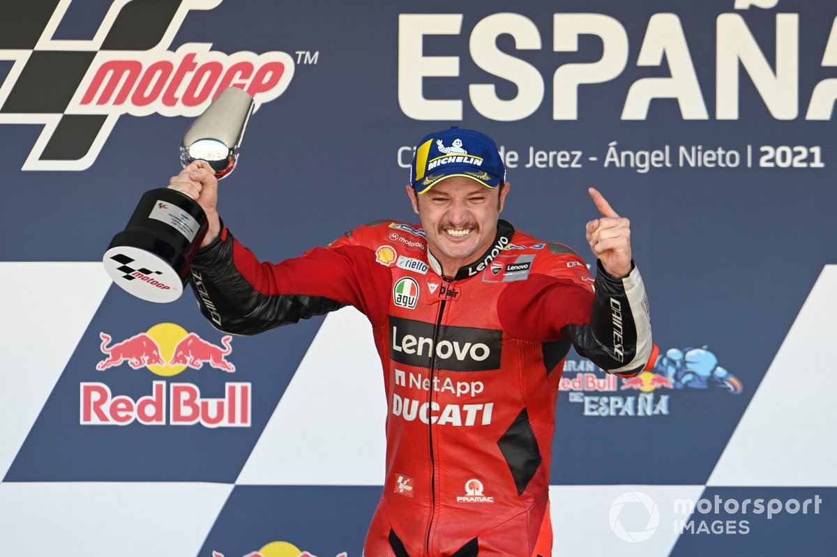 Podio: ganador Jack Miller, Ducati Team
