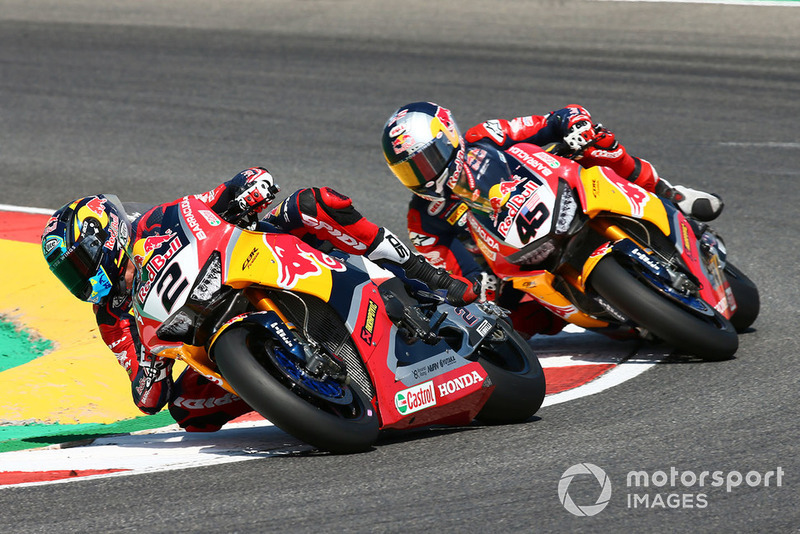 Leon Camier, Honda WSBK Team, Jake Gagne, Honda WSBK Team