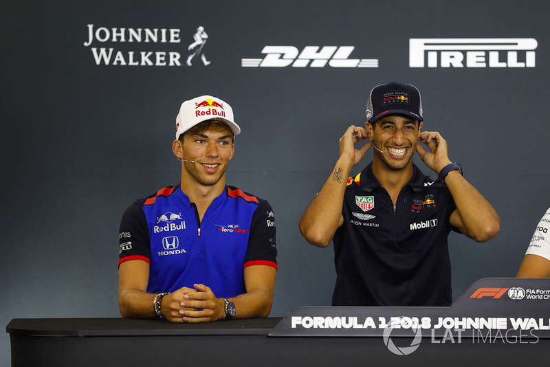 П'єр Гаслі, Toro Rosso, Даніель Ріккардо, Red Bull Racing