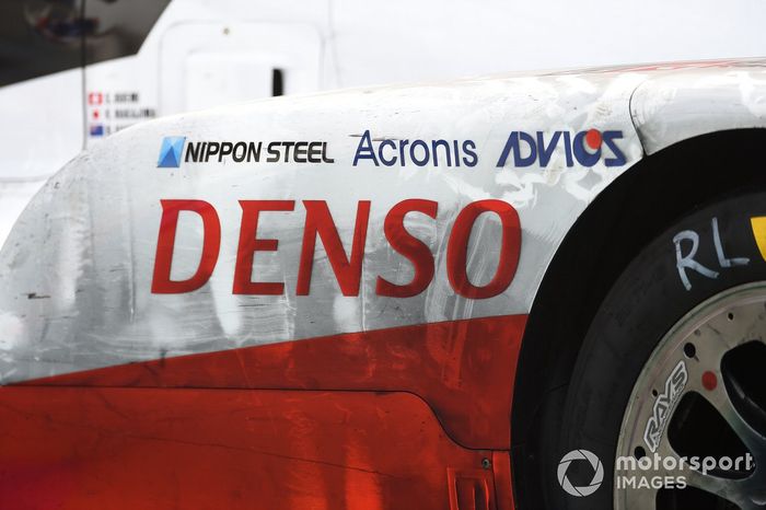 Detalle del #8 Toyota Gazoo Racing Toyota TS050: Sebastien Buemi, Kazuki Nakajima, Brendon Hartley