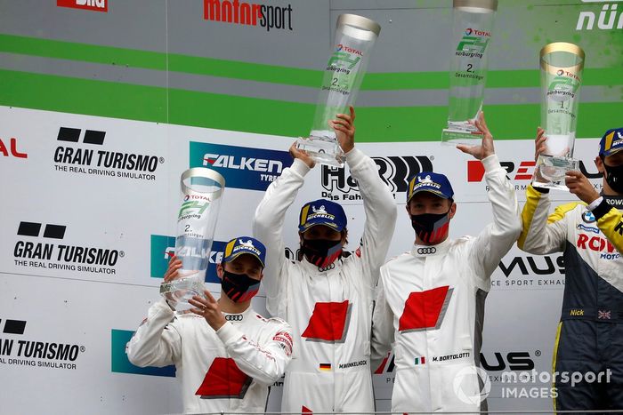 Podio: #3 Audi Sport Team Car Collection Audi R8 LMS GT3: Mirko Bortolotti, Robin Frijns, Markus Winkelhock