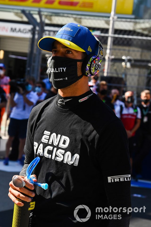Daniel Ricciardo, Renault F1,sulla griglia di partenza