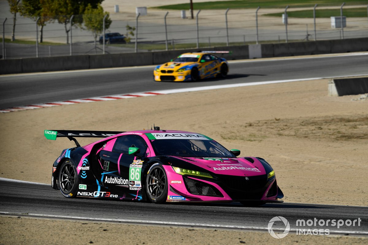 #86 Meyer Shank Racing w/Curb-Agajanian Acura NSX GT3, GTD: Mario Farnbacher, Matt McMurry, #96 Turner Motorsport BMW M6 GT3, GTD: Robby Foley III, Bill Auberlen