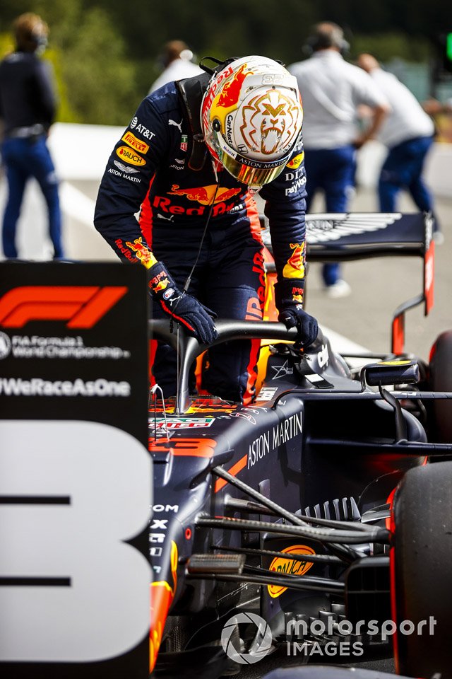 Max Verstappen, Red Bull Racing nel parco chiuso