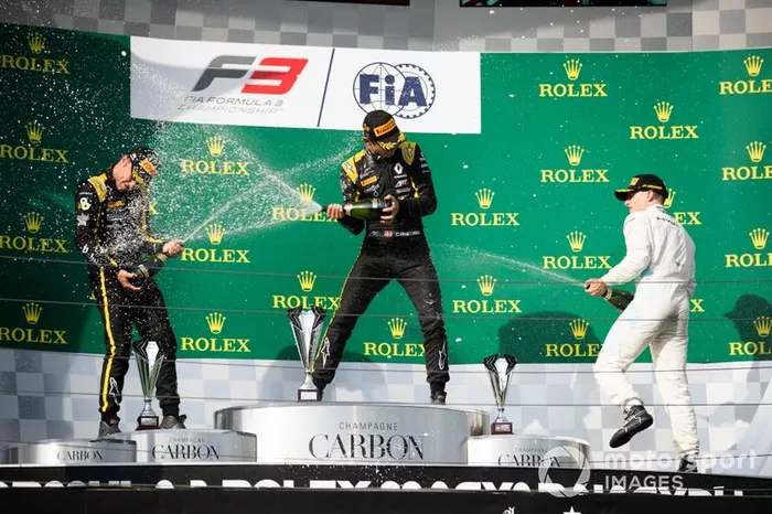 Christian Lundgaard, ART Grand Prix Max Fewtrell, ART Grand Prix e Jake Hughes, HWA RACELAB