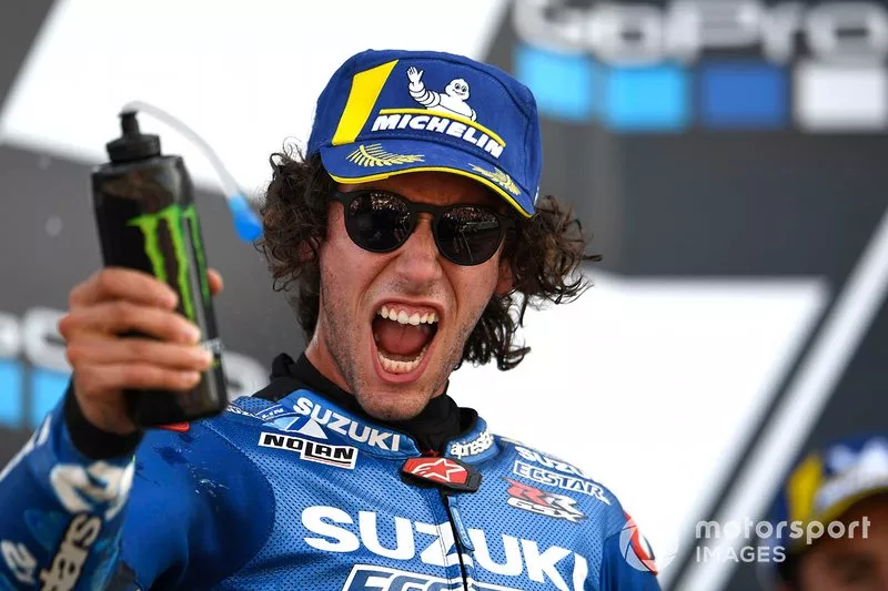 Podium: race winner Alex Rins, Team Suzuki MotoGP