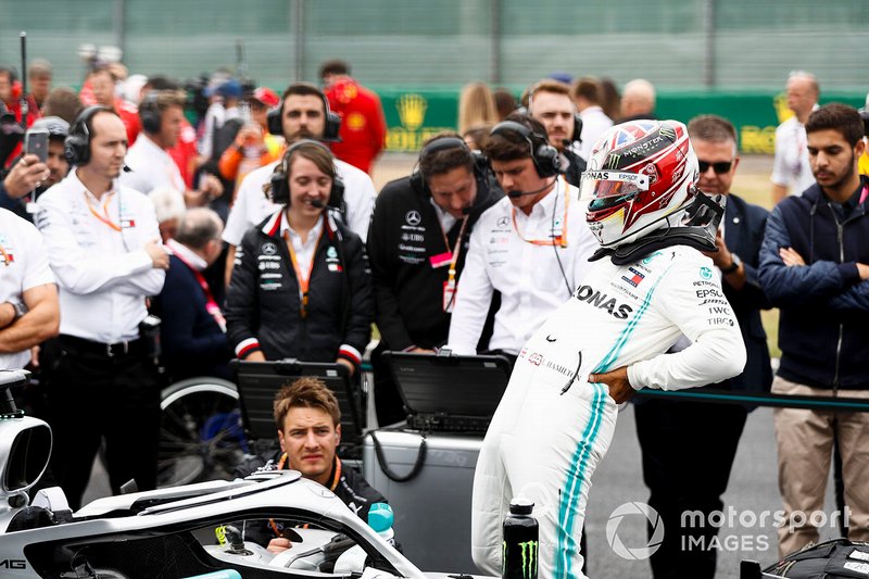Lewis Hamilton, Mercedes AMG F1, on the grid