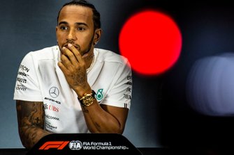 Lewis Hamilton, Mercedes AMG F1 basın toplantısında