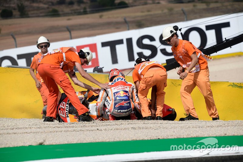 Marc Marquez, Repsol Honda Team crashes