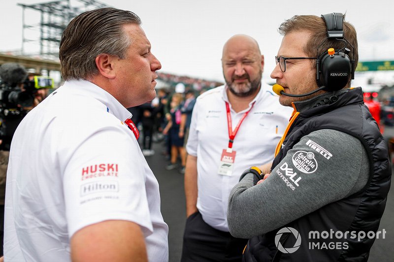 Zak Brown, Executive Director, McLaren, Andreas Seidl, Team Principal, McLaren