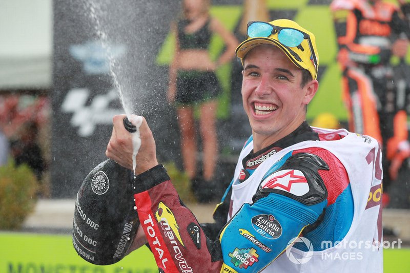 Podio: Alex Márquez, ganador de la carrera, Marc VDS Racing