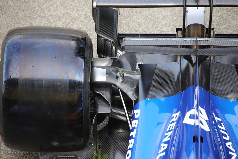 Detalle trasero del McLaren MCL34