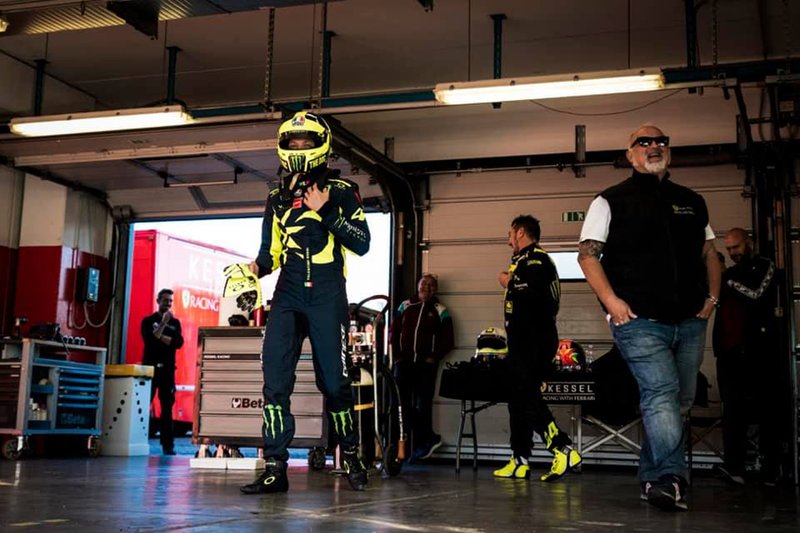 Valentino Rossi test de Kessel Racing Ferrari 488 GT3