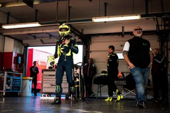 Valention Rossi is testing the Kessel Racing Ferrari 488 GT3