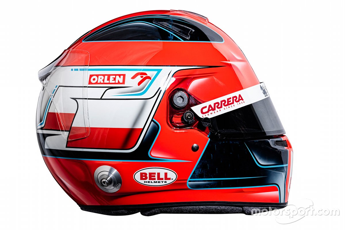 Il casco di Robert Kubica, Alfa Romeo Racing
