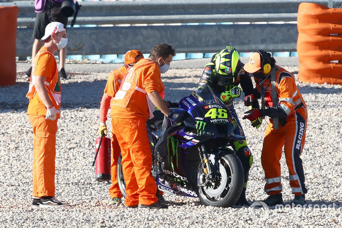 Valentino Rossi, Yamaha Factory Racing after crash