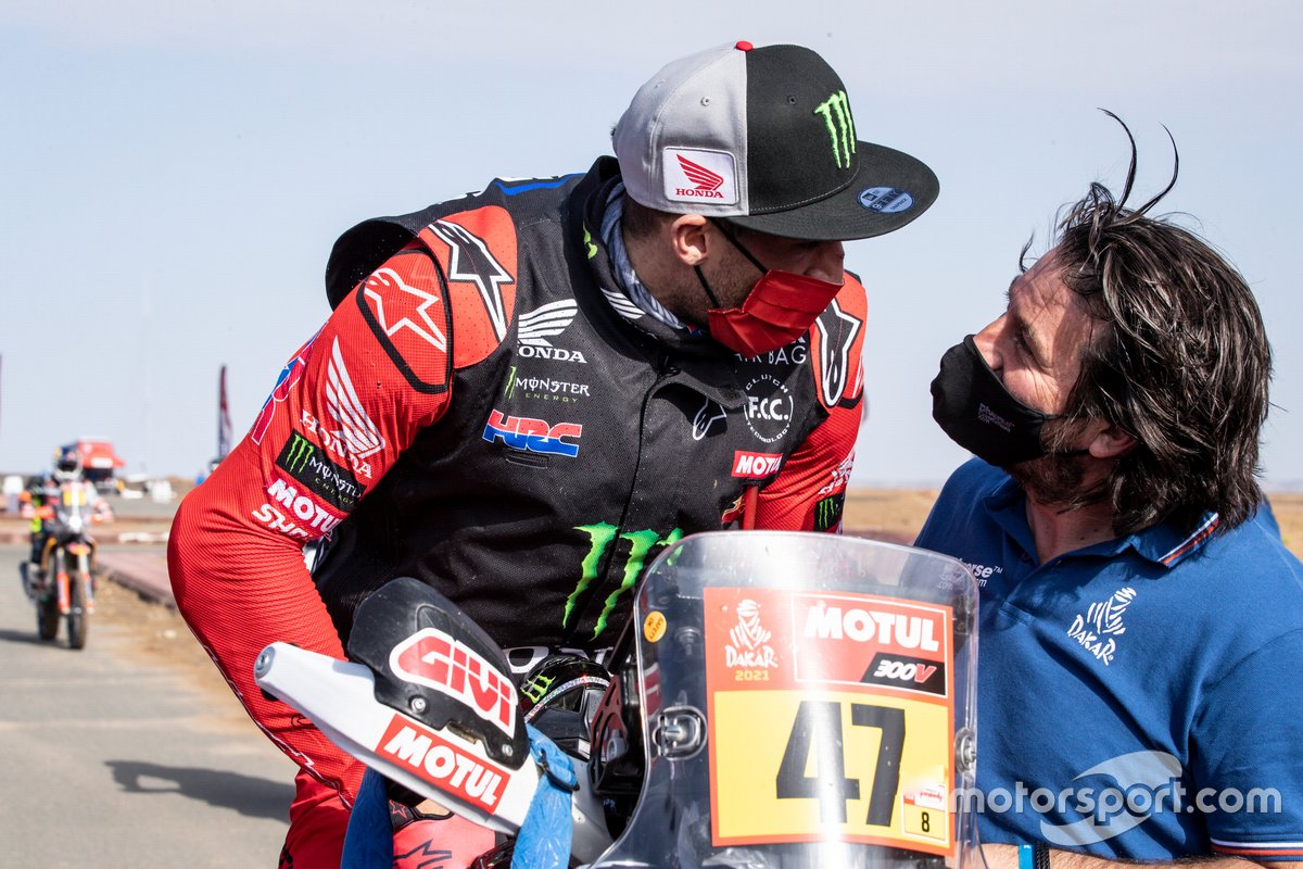 #47 Monster Energy Honda Team: Kevin Benavides e David Castera, Direttore del Dakar Rally