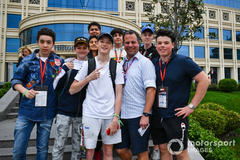 Ted Kravitz, Sky TV poses with fans